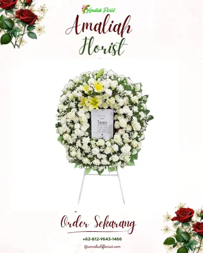 Krans Bunga Duka Cita di Penggilingan